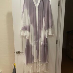 Elegant Purple and White Layered